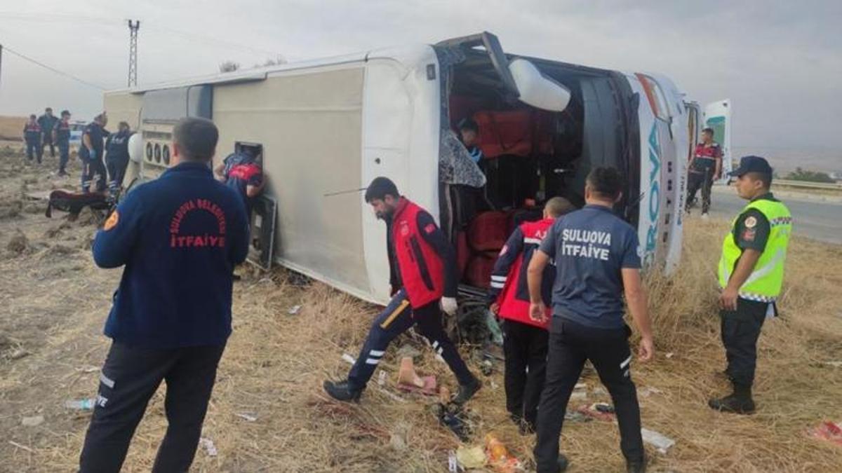 Amasya’da otobüs kazası: Feci kaza çok sayıda yaralı var