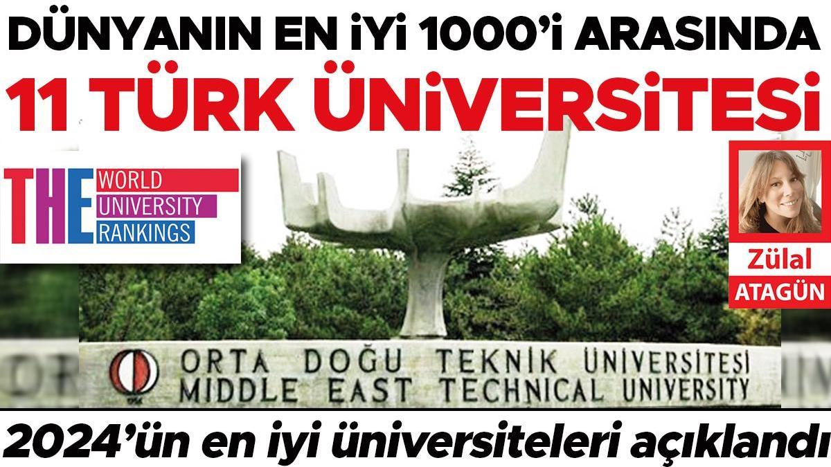 Dünyanın en iyi 1000’i arasında 11 Türk üniversitesi