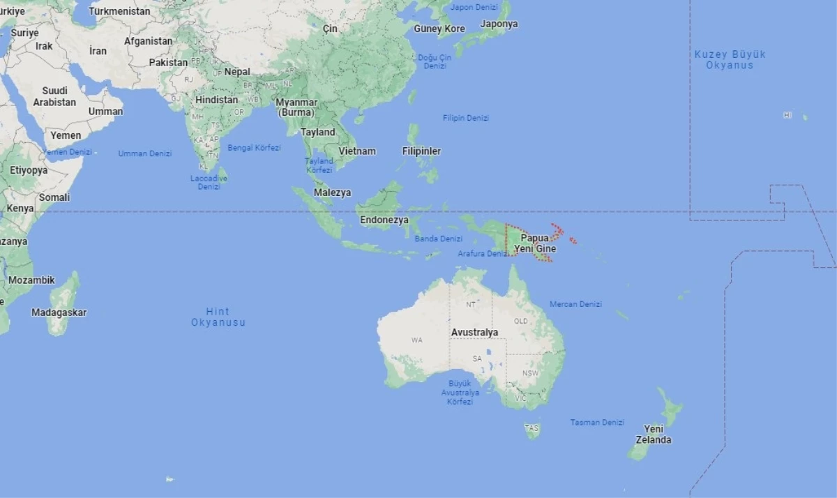 Papua Yeni Gine hangi yarım kürede? Papua Yeni Gine'nin konumu ve harita bilgisi