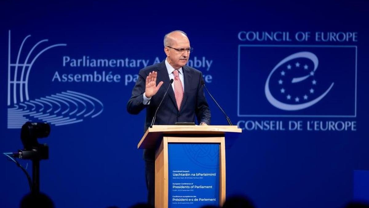 TBMM Başkanı Kurtulmuş, Avrupa Parlamento Başkanları Konferansı'nda konuştu