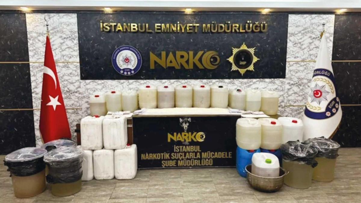 Zehir imalathanesine nefes kesen baskın... 738 kilo metamfetamin 4 gözaltı