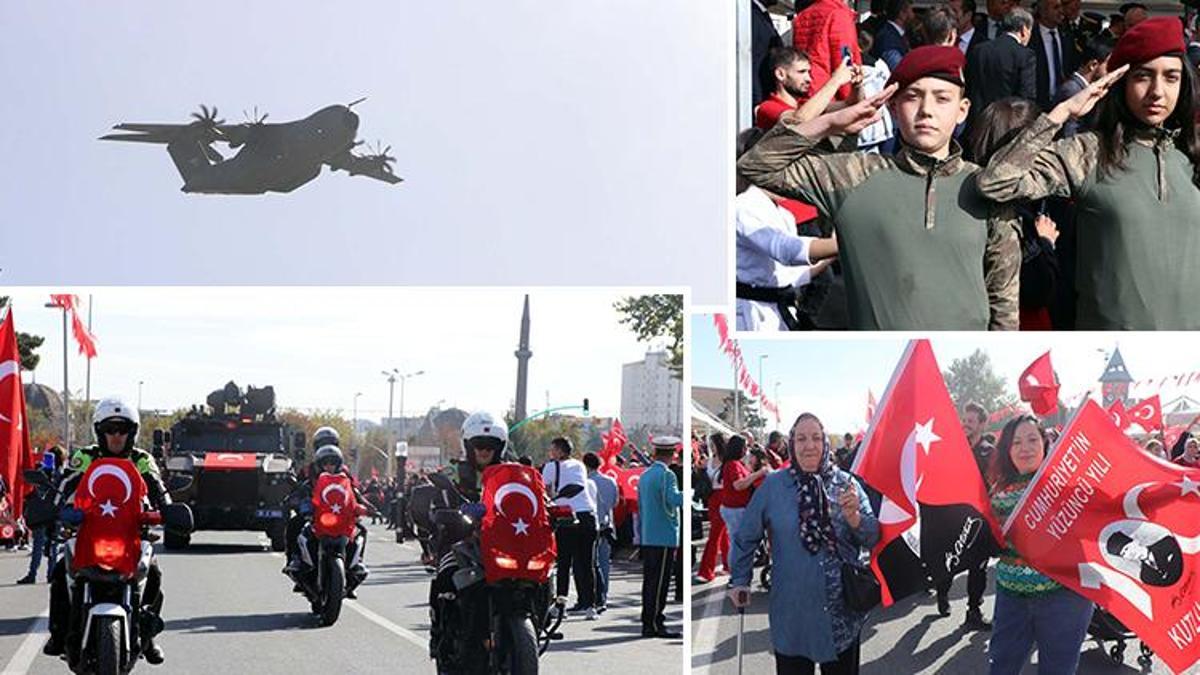 100. yıl cumhuriyet bayramı kutlamalarında ‘Koca Yusuf’lardan selamlama uçuşu