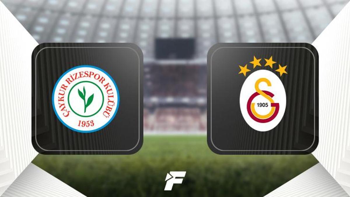 Çaykur Rizespor-Galatasaray maçı ne zaman, saat kaçta, hangi kanalda? (11'ler açıklandı)