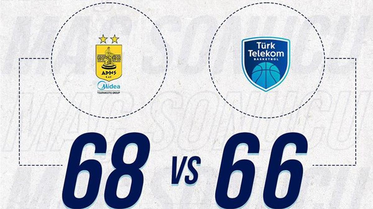 Aris-Türk Telekom maç sonucu: 68-66