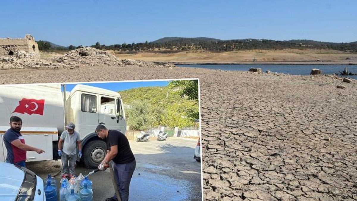 Bodrum'da su krizi... Bazı mahallelerde 10 gündür su yok