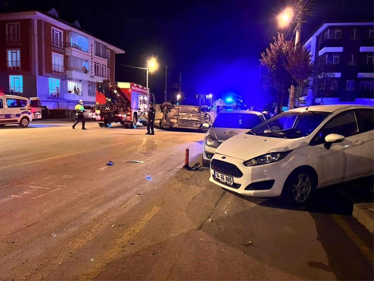 Bolu'da Alkollü Sürücüden Kaza: 2 Araç Hasar Gördü