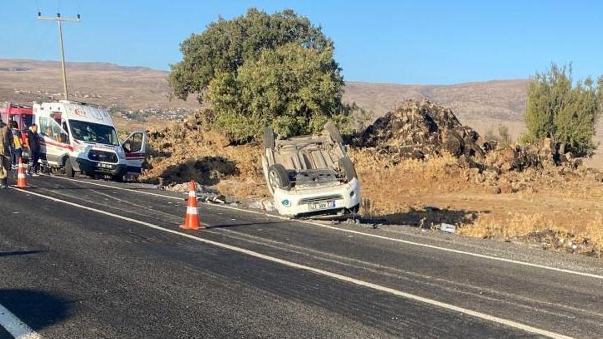 Diyarbakır'da feci kaza: Araç takla attı: 3 kişi hayatını kaybetti