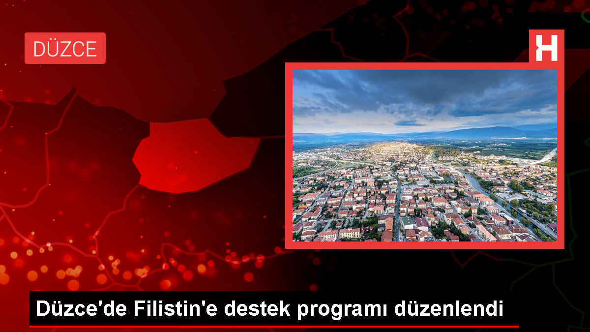 Düzce Belediyesi Filistin İçin Tek Yürek Programı Düzenledi