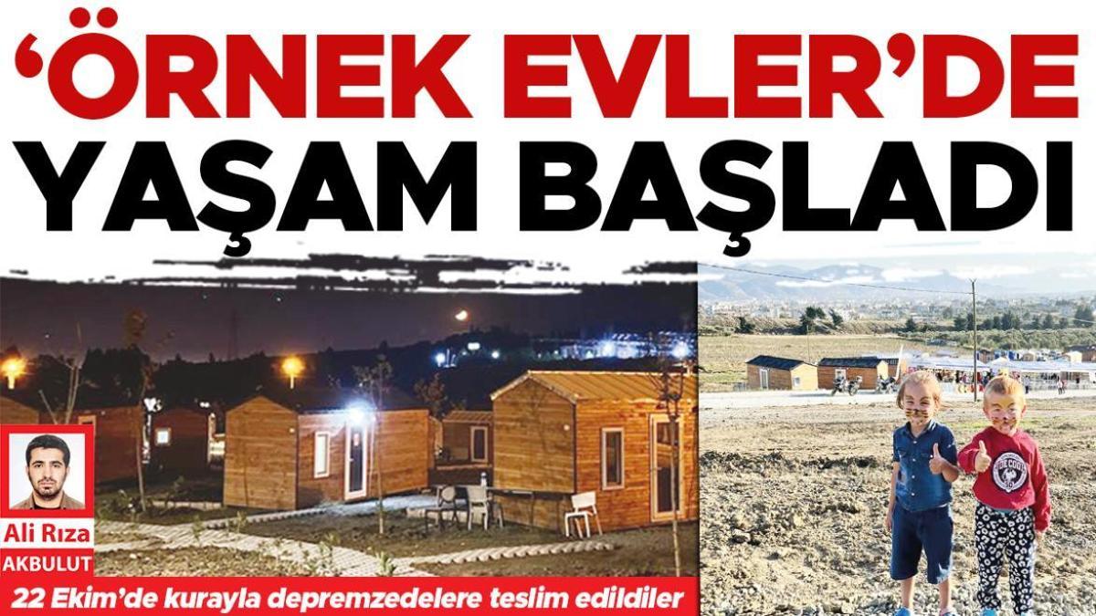 ‘Örnek evler’de yaşam başladı