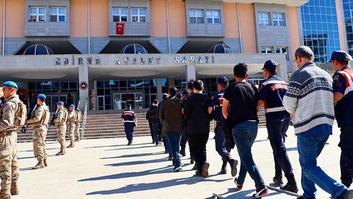 Edirne'de yakalanan 20 FETÖ şüphelisi tutuklandı