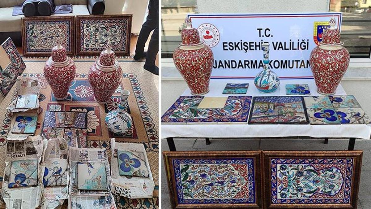 Eskişehir'de değeri 400 bin dolar olan tarihi eser ele geçirildi