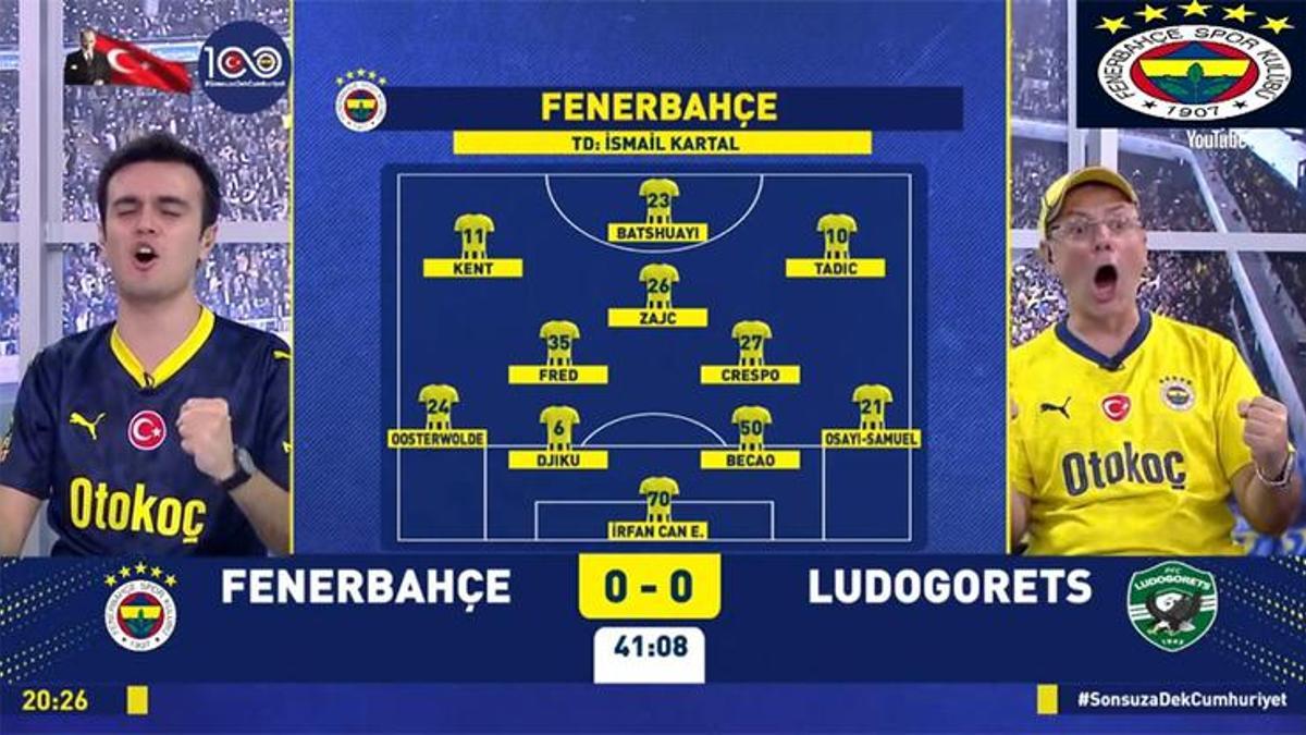 Fenerbahçe'nin gollerinde FB TV! Yerinde duramadılar...