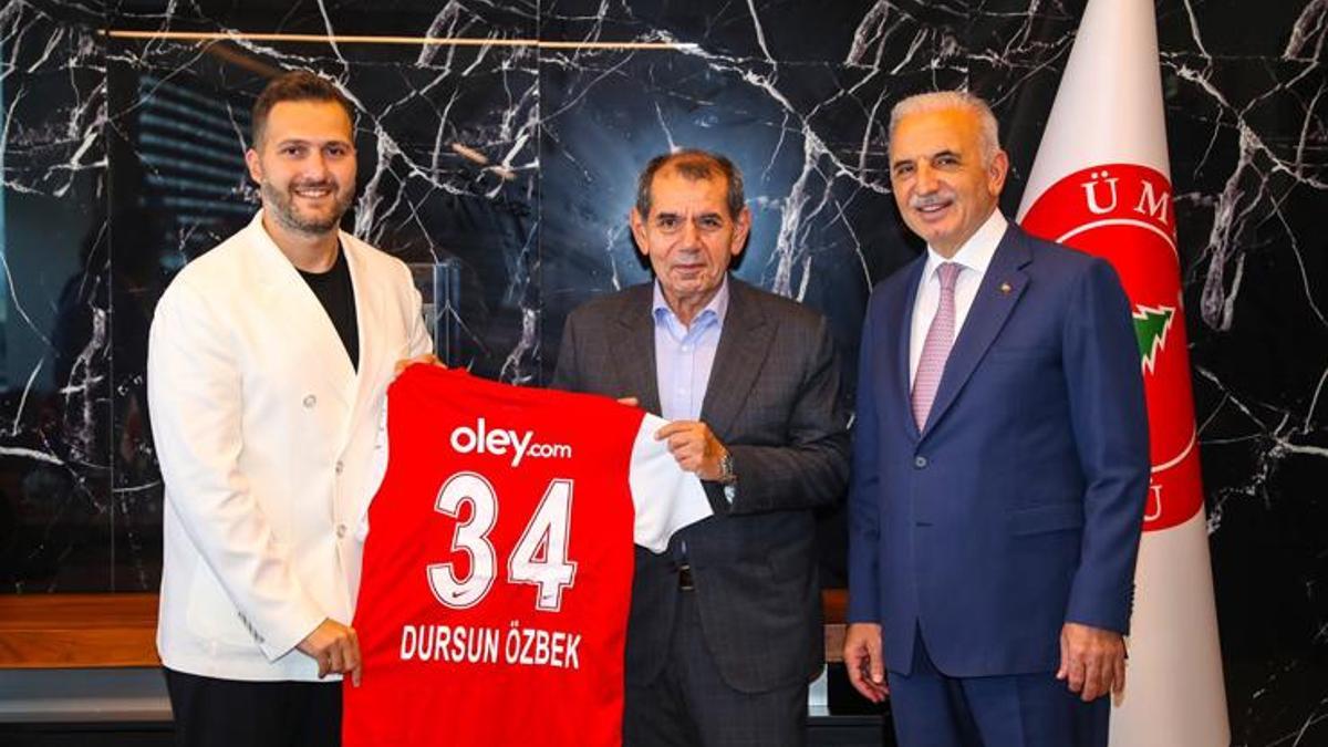 Galatasaray Başkanı Dursun Özbek'ten Ümraniyespor'a ziyaret