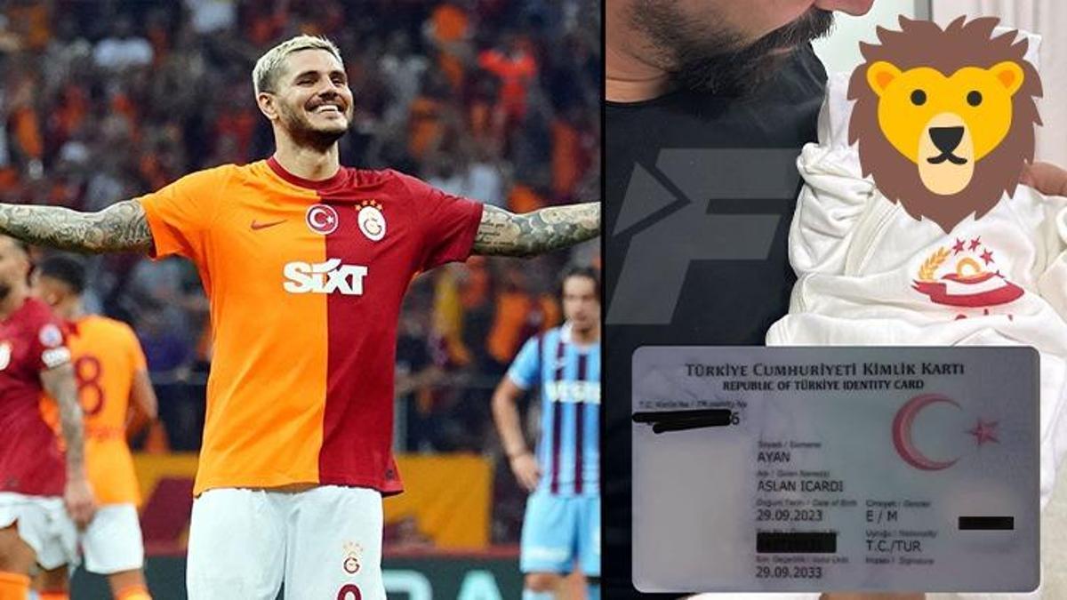 Galatasaray taraftarı oğluna "Aslan Icardi" ismini verdi