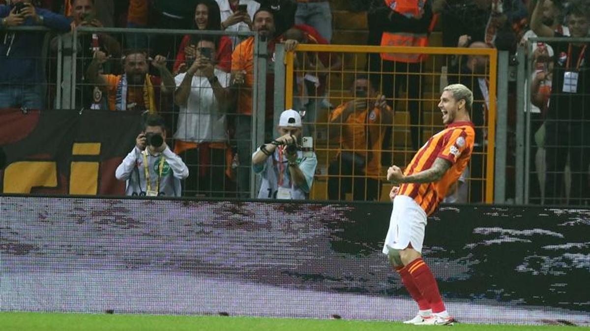 Galatasaray'da Mauro Icardi tarihe geçti! Yine derbi, yine sahnede...