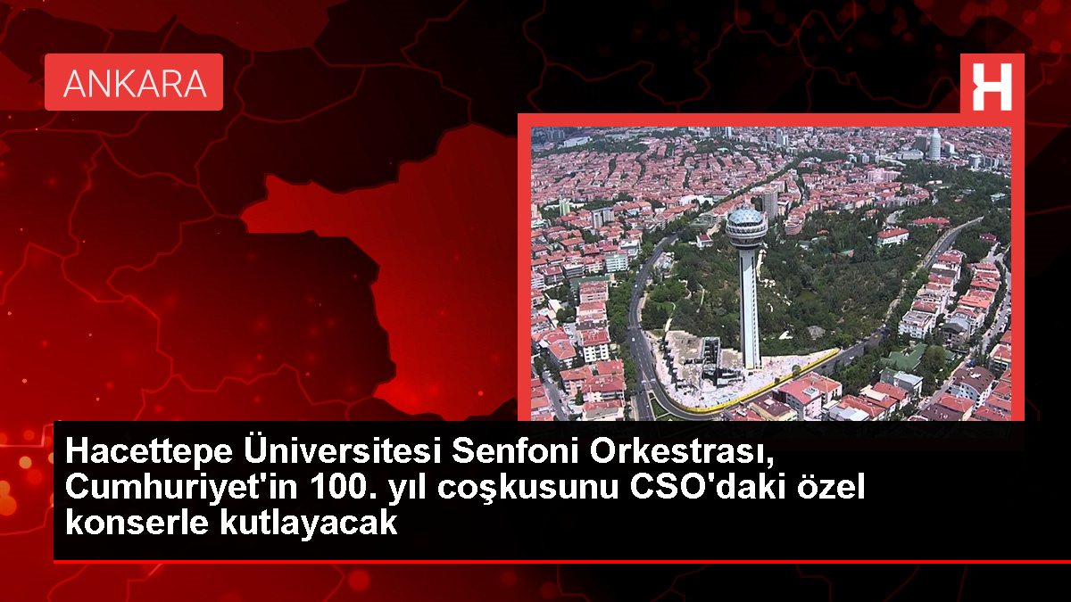 Hacettepe Üniversitesi Senfoni Orkestrası Cumhuriyet'in 100. Yılı Kutlama Konseri'nde