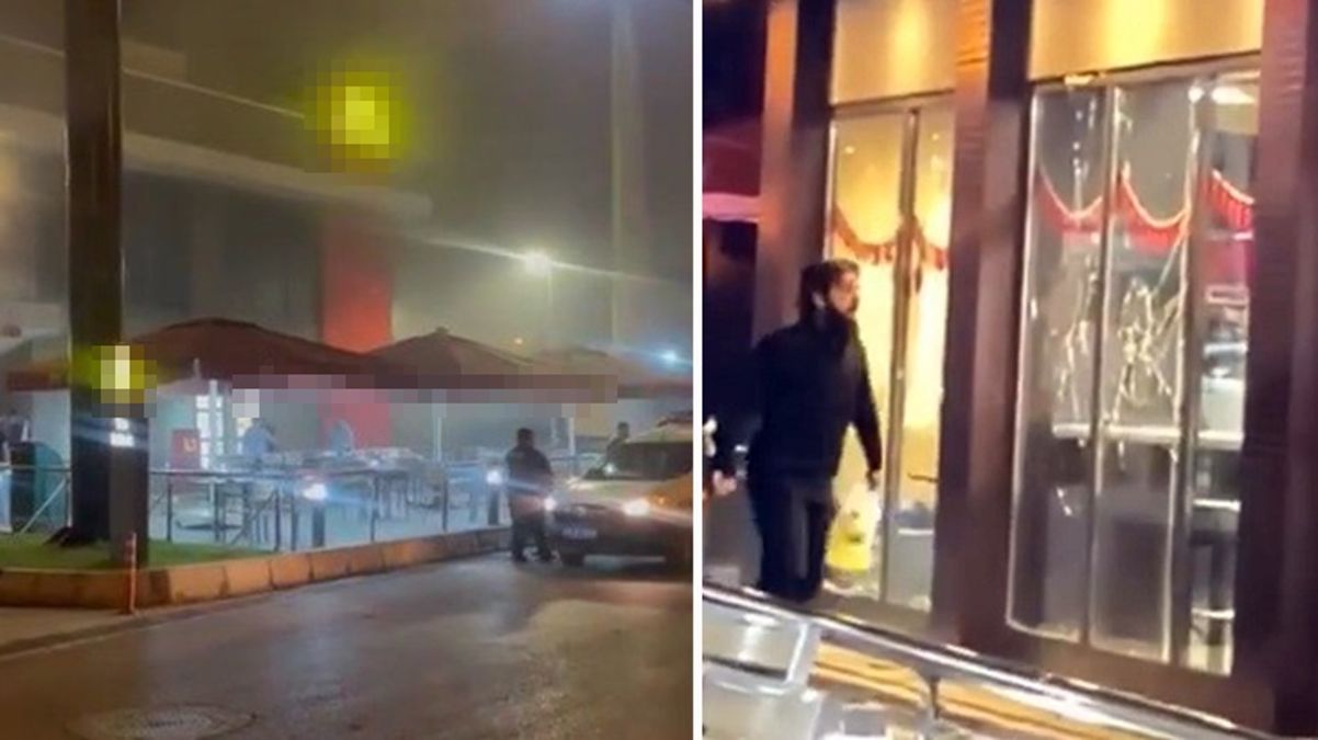 İsrail'e kızan adam fast-food zincirinin şubesinin camlarını kırıp yangın çıkardı