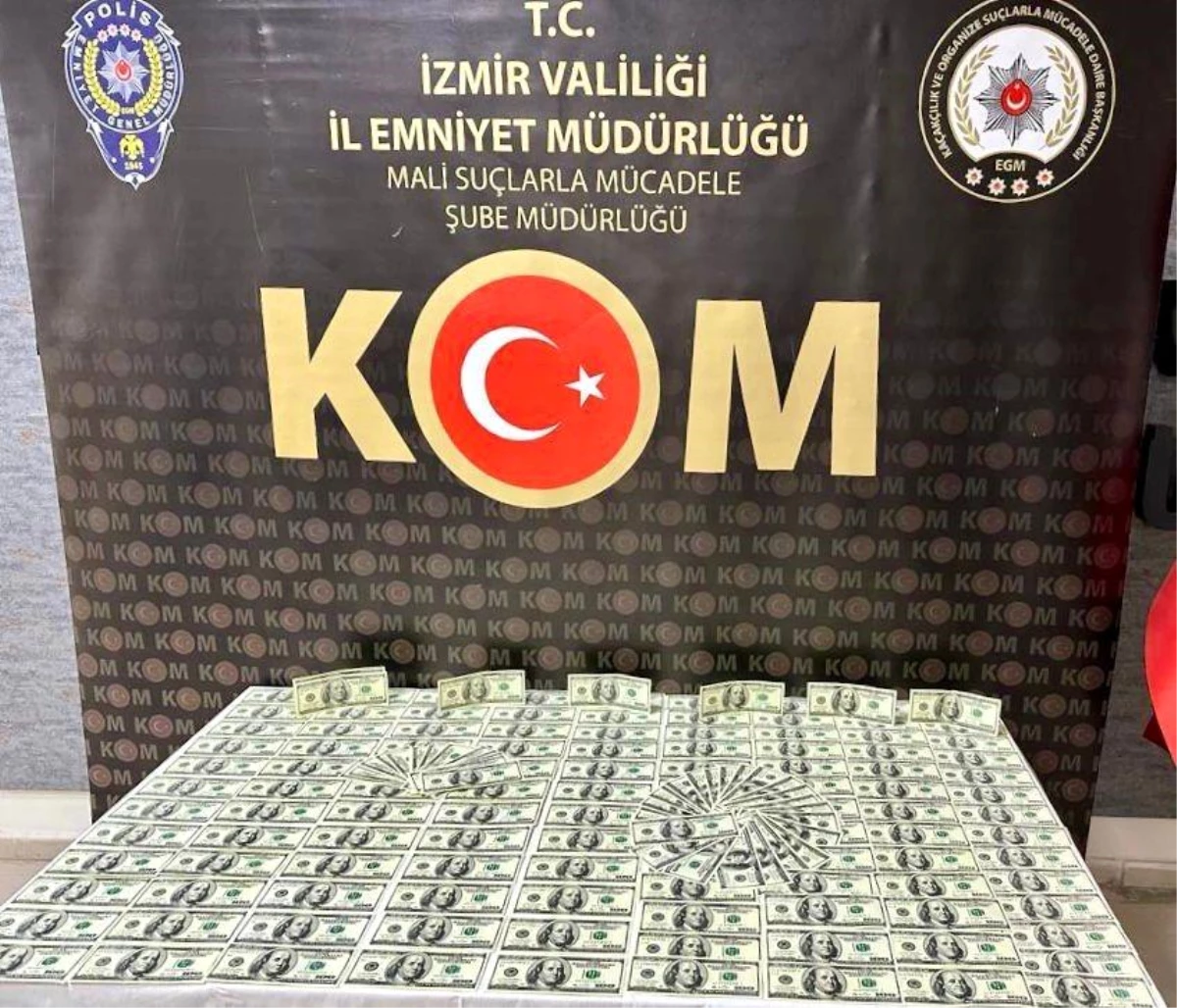 İzmir'de 19 bin 500 dolar sahte para operasyonu