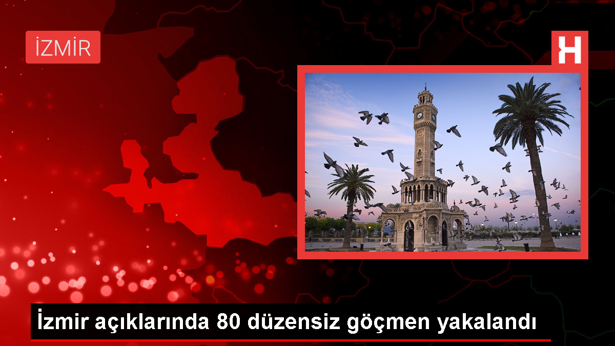 İzmir'de 20 düzensiz göçmen kurtarıldı