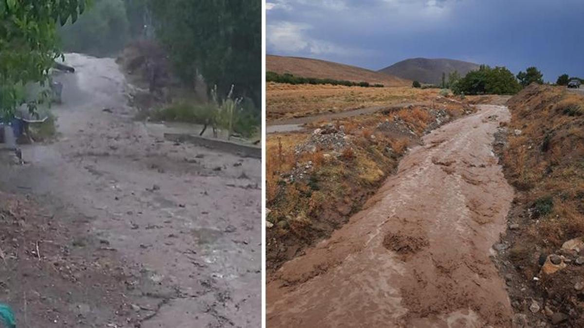 Kayseri'de şiddetli sağanak yağmur