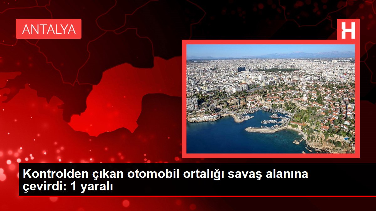 Kontrolden çıkan otomobil ortalığı savaş alanına çevirdi: 1 yaralı