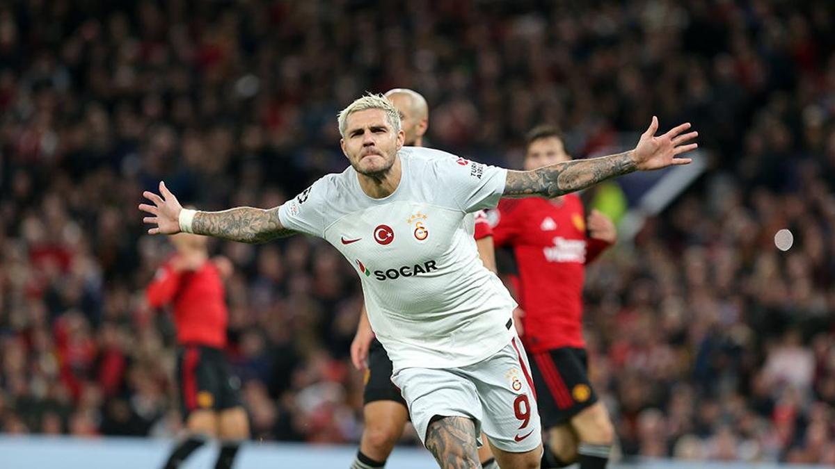 Manchester United deplasmanında Galatasaray'ın galibiyet golü Mauro Icardi'den! Old Trafford'da 'Aşkın olayım'