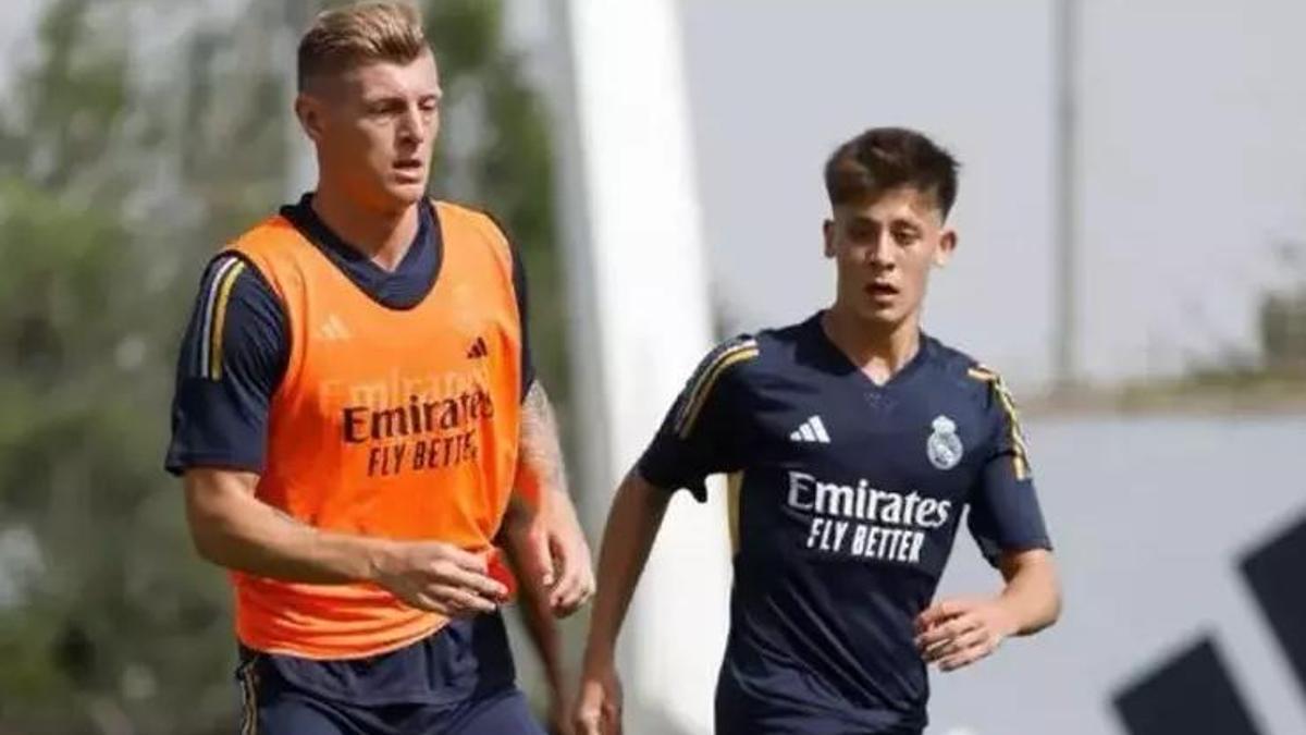 Real Madrid'de Toni Kroos'tan Arda Güler'e: 'Tam bir çatlak'