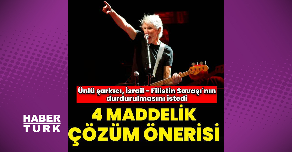 Roger Waters, İsrail - Filistin çatışmasına 4 maddelik çözüm önerisi sundu - Magazin haberleri