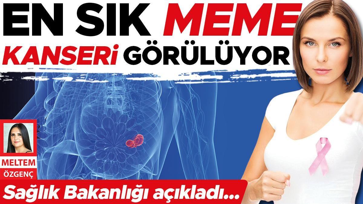 Sağlık Bakanlığı açıkladı: En sık meme kanseri görülüyor