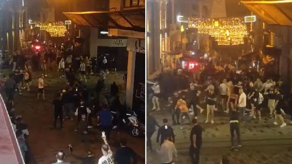 Taksim'de olaylı gece! Bayern Münih taraftarı ortalığı karıştırdı