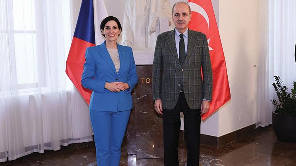 TBMM Başkanı Kurtulmuş, Çekya Temsilciler Meclisi Başkanı Adamova ile görüştü