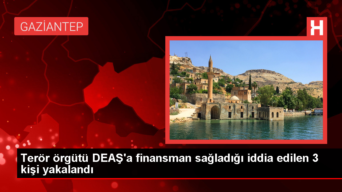 Terör örgütü DEAŞ'a finansman sağladığı iddia edilen 3 kişi yakalandı