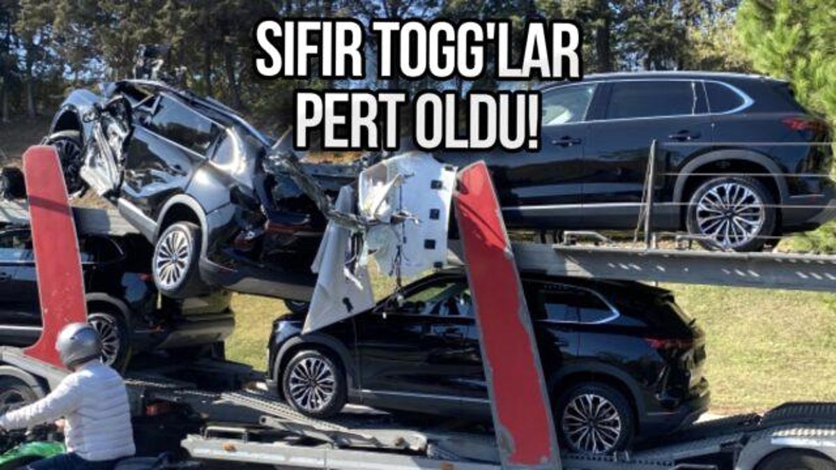 Togg Taşıyan Tır İstanbul'da Kaza Yaptı