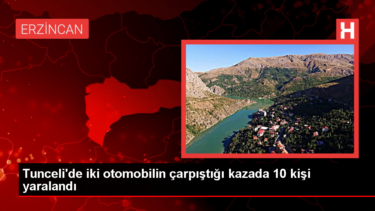 Tunceli'de Otomobil Çarpışması: 10 Yaralı