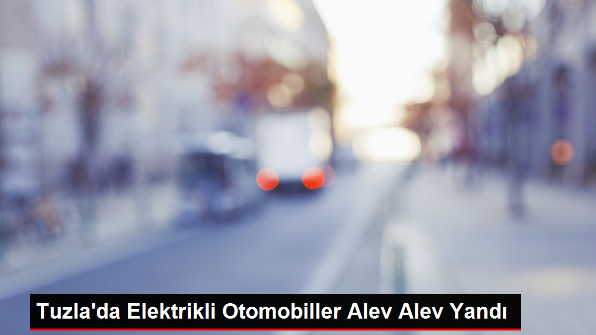 Tuzla'da Elektrikli Otomobiller Alev Alev Yandı