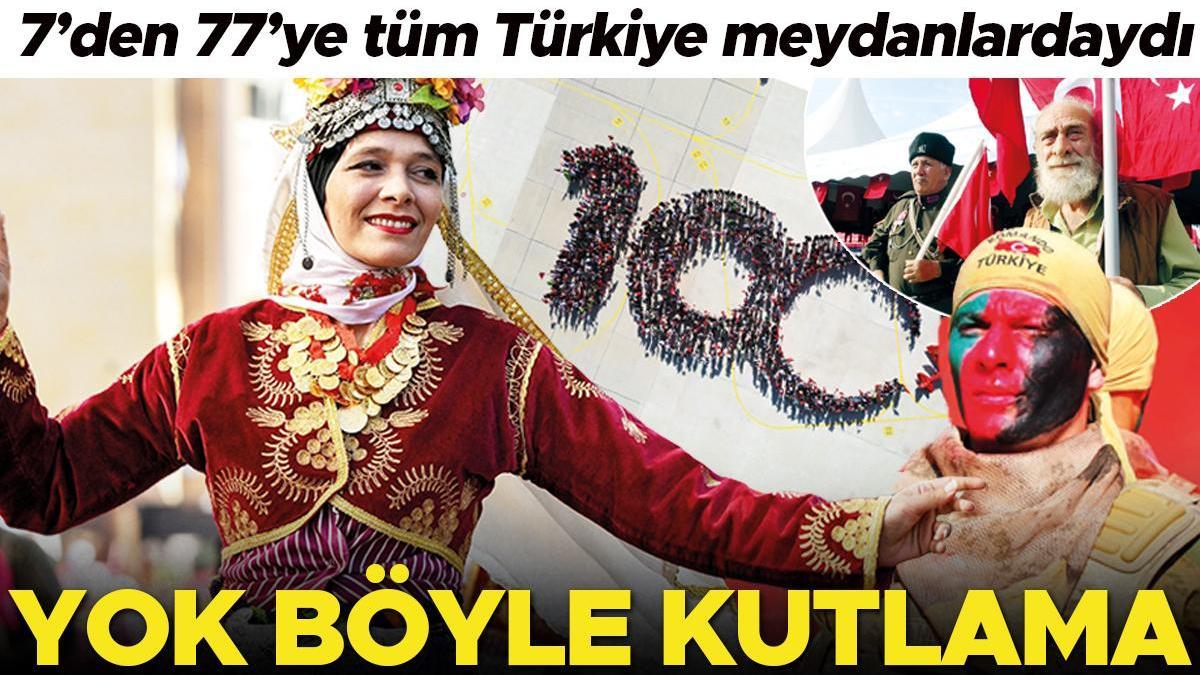 Yok böyle kutlama... 7’den 77’ye tüm Türkiye meydanlardaydı