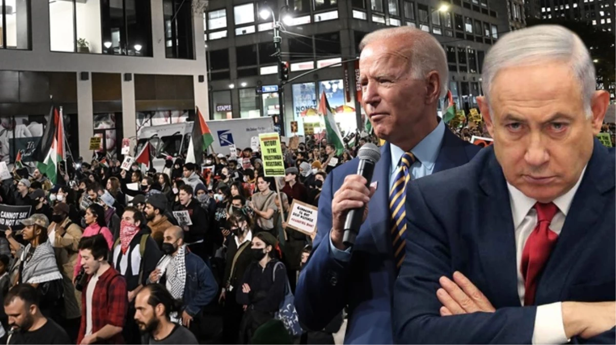 Biden ve Netanyahu'yu çıldırtacak görüntü! New York'ta binlerce kişi, İsrail'in saldırılarını protesto etti