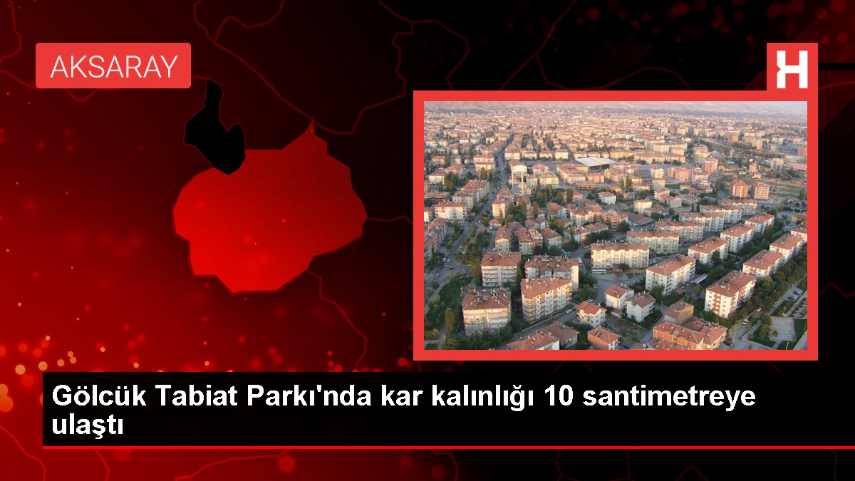 Bolu Gölcük Tabiat Parkı Karla Kaplandı