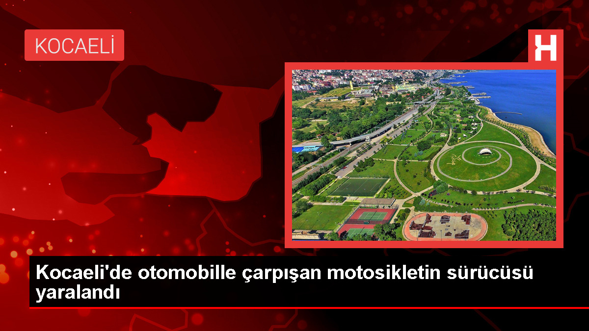 Karamürsel'de motosiklet ile otomobil çarpıştı, sürücü yaralandı