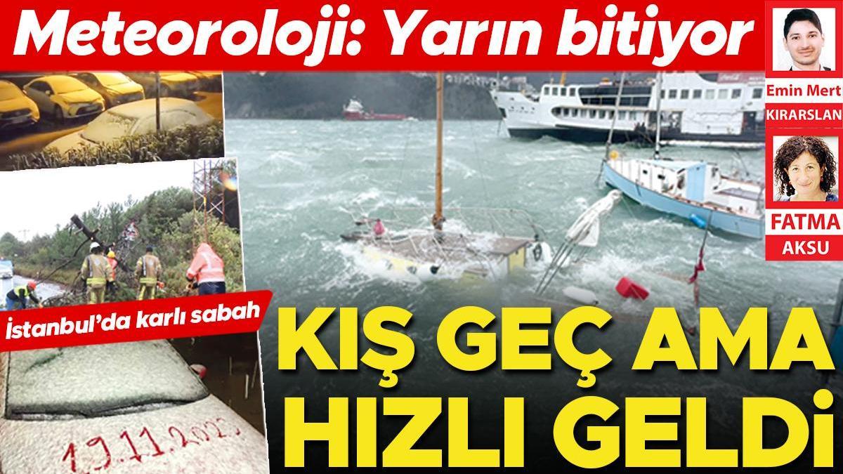 Kış yüzünü gösterdi... İstanbul’da karlı sabah