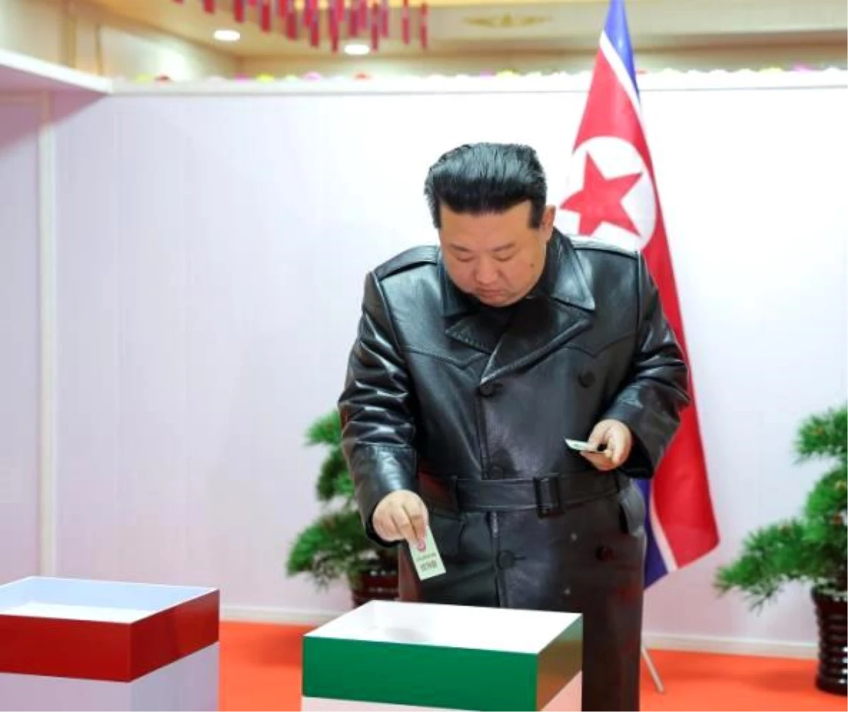 Kuzey Kore'de Yerel Seçimlerde Kim Jong-Un da Oy Kullandı