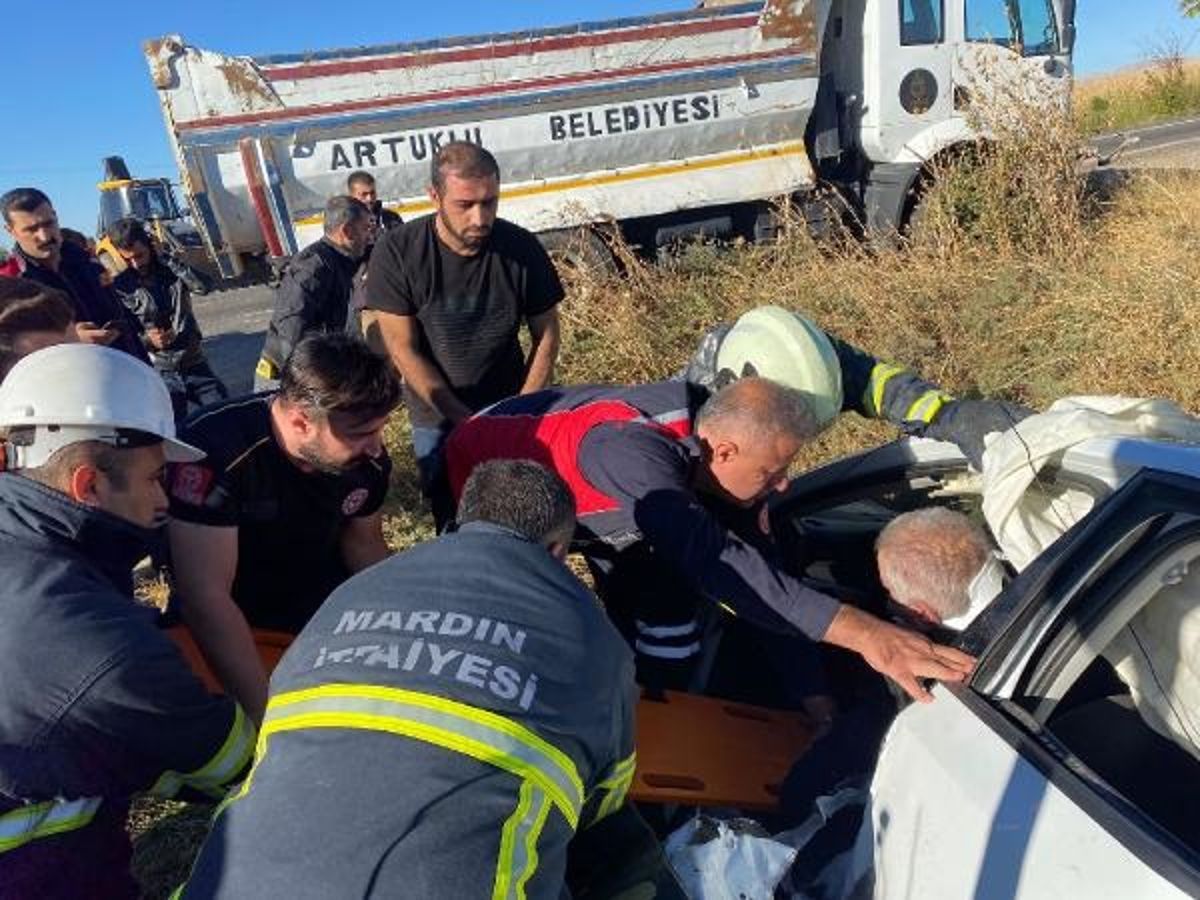 Mardin'de otomobil şarampole devrildi: 5 yaralı