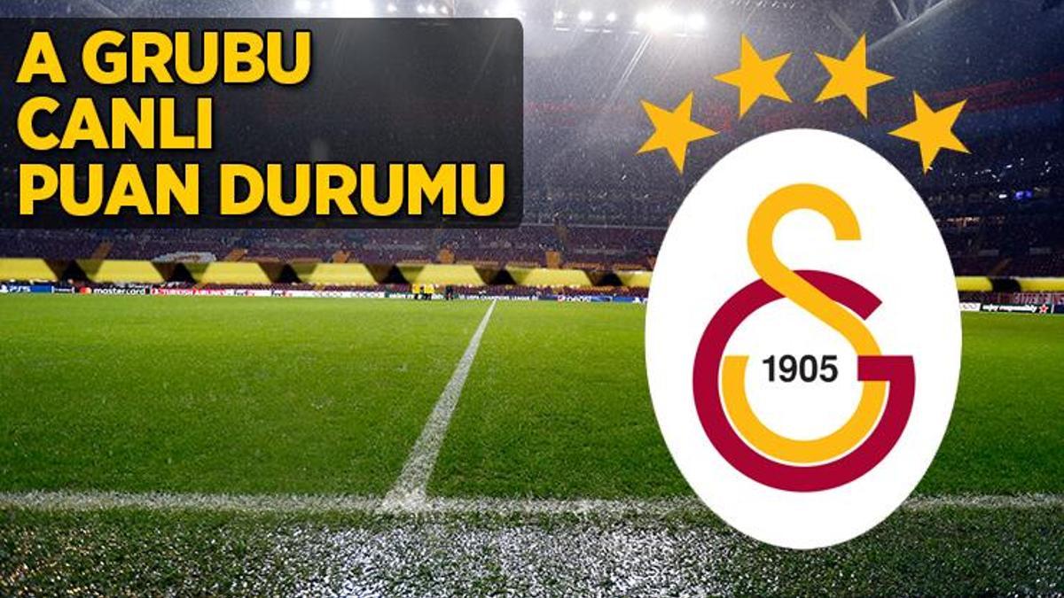 Şampiyonlar Ligi A Grubu canlı puan durumu | GALATASARAY KAÇINCI SIRADA?