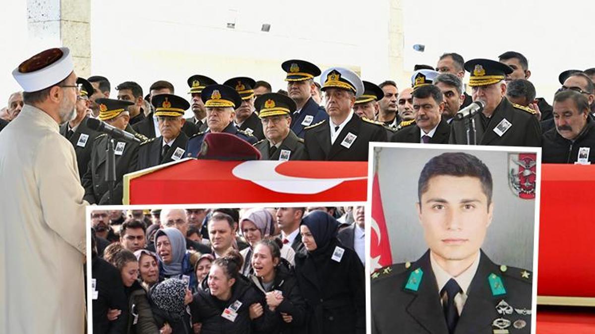 Şehit Üsteğmen Abdullah Köse, son yolculuğuna uğurlandı