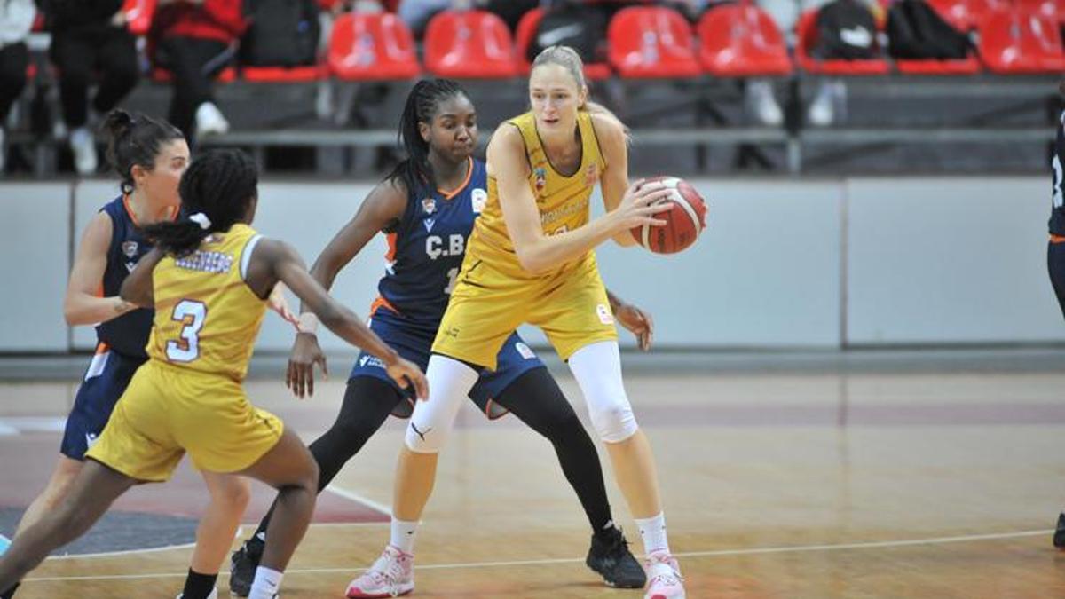 TKBL: Melikgazi Kayseri Basketbol:52 - ÇBK Mersin: 80