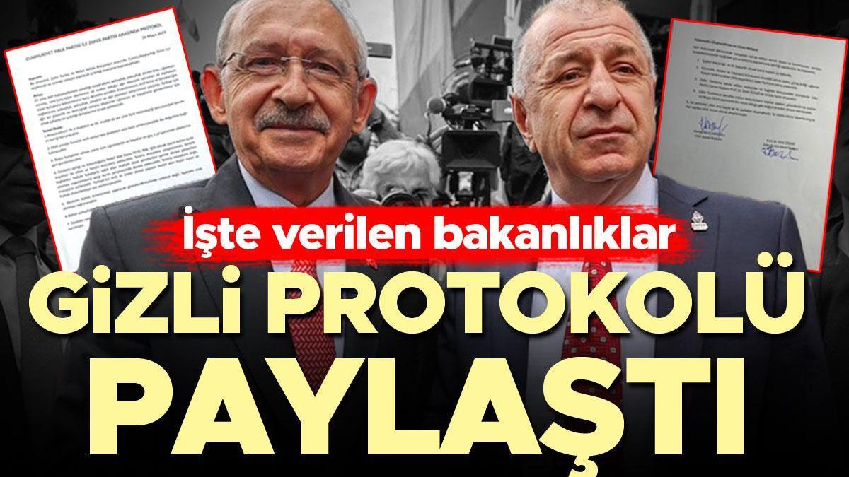 Ümit Özdağ, Kılıçdaroğlu ile yaptığı gizli protokolü yayımladı! Özel'e de sert çıktı