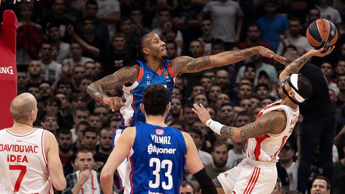 (ÖZET) Kızılyıldız - Anadolu Efes maç sonucu: 97-83 | Deplasmanda kayıp!