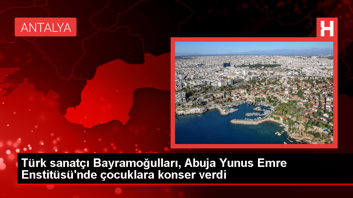 Antalya Devlet Senfoni Orkestrası flüt sanatçısı Leyla Bayramoğulları, Abuja Yunus Emre Enstitüsünde çocuklara konser verdi