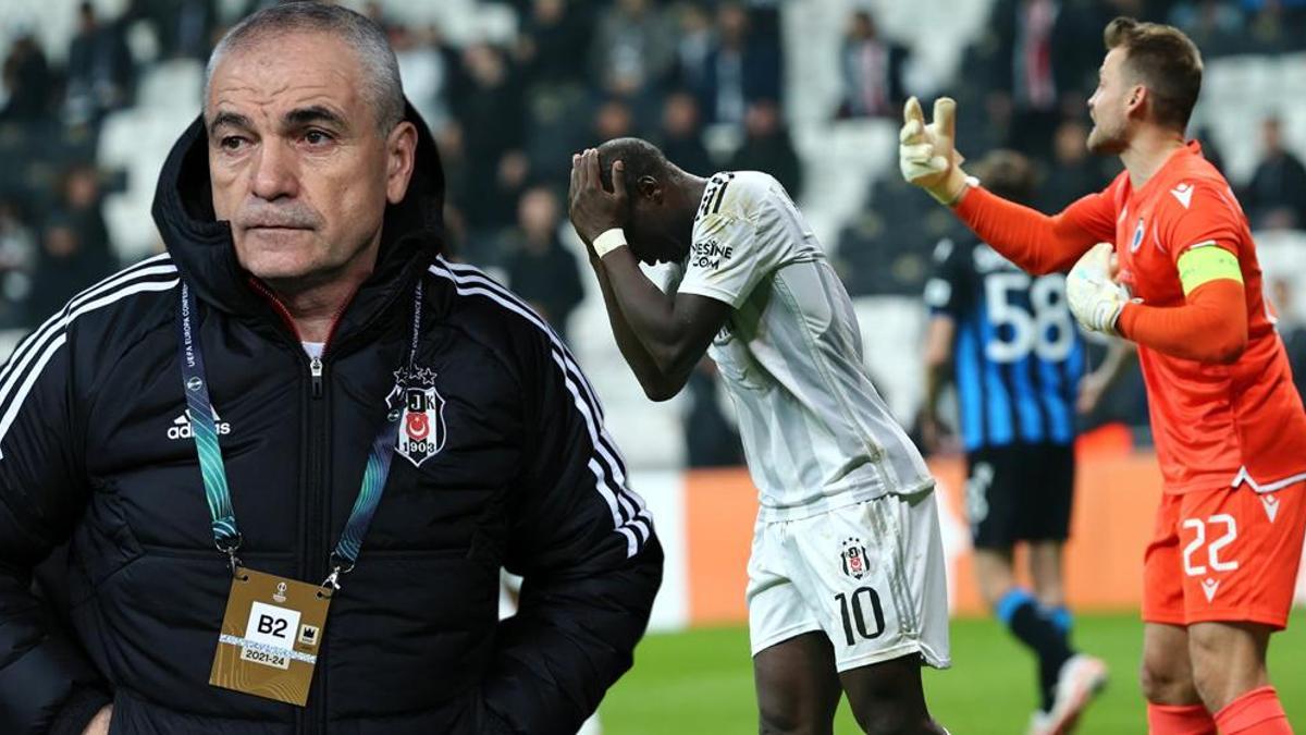 Beşiktaş, Avrupa'da dağıldı! Rıza Çalımbay'ın serisi sona erdi...