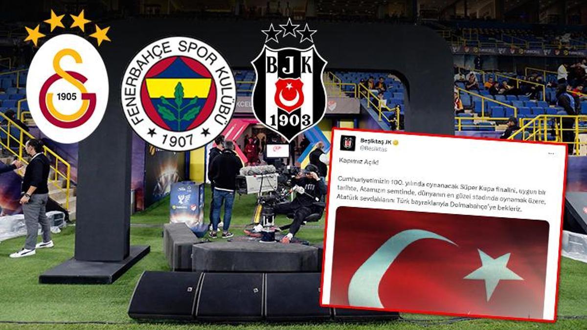 Beşiktaş'tan Fenerbahçe ve Galatasaray'a davet! 'Dolmabahçe'ye bekleriz'